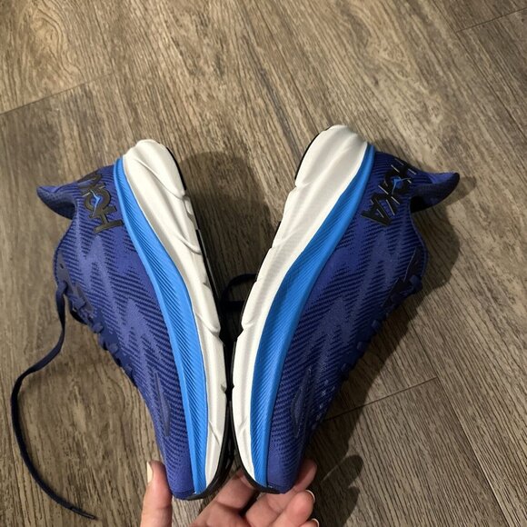 Hoka One One Mens Clifton 9 Blue Running Shoes Sneakers Size 9 Sample main image 7